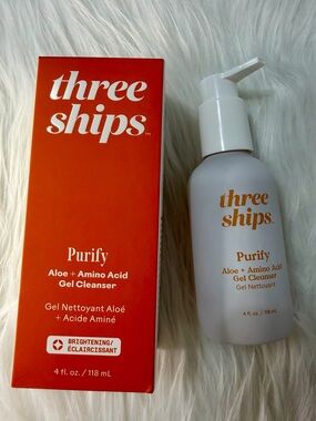 ✨BNIB Three Ships Purify Gel Cleanser Aloe + Amino Acid Alcohol Free